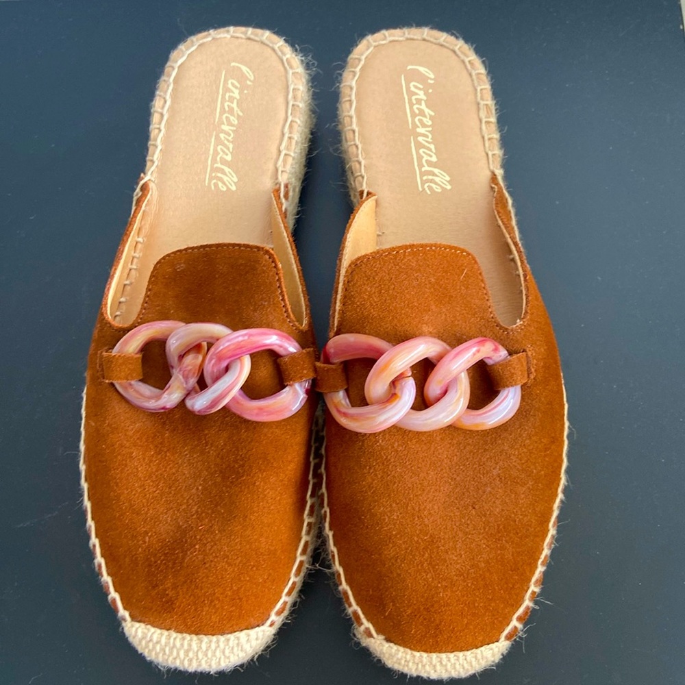 Suede mules SIZE 8